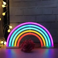 New Cute Rainbow Neon Sign Led Rainbow Light Lamp for Dorm Decor Rainbow Decor Neon Lamp Wall Decor