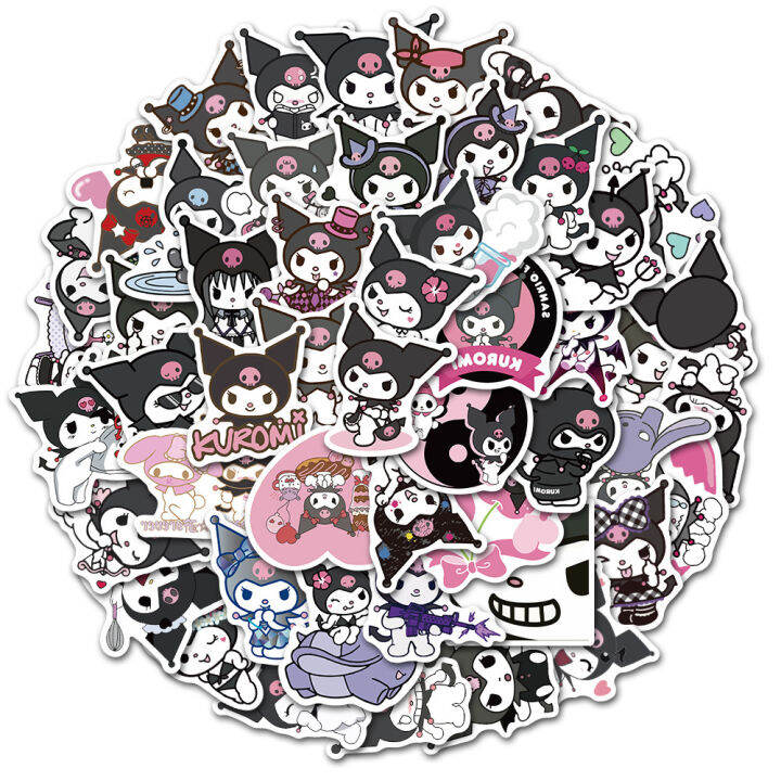 2023-50pcs-stickers-cute-cinnamoroll-kuromi-my-melody-sticker-for-laptop-phone-case-girls-sanrio-my-mel-anime-stickers-kids-toys