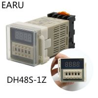 【❖New Hot❖】 ilea41 Dh48s-1z รีเลย์ตัวตั้งเวลาดิจิตอลสวิตช์ Dh48s 0.01S-99h99m ราง Din Ac110v 220V Dc 12V 24V พร้อมหลอดไฟอะแดปเตอร์