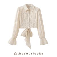 Theyourlooks  พร้อมส่ง Bow backless shirt เสื้อเชิ้ต ผูกโบว์ด้านหลัง