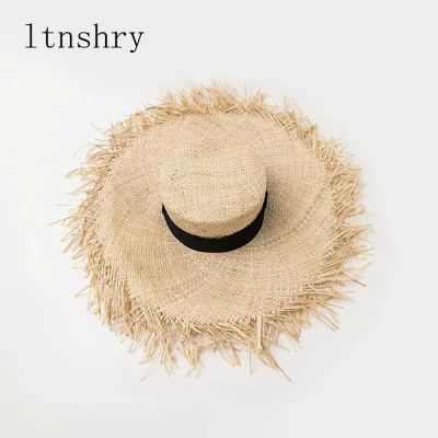 หมวกฟางฤดูร้อนพร้อมหมวกฟางต้นปาล์มชนิดหนึ่งฟางแฟชั่นหมวกชายหาดที่มีคุณภาพสูงในช่วงฤดูร้อนดวงอาทิตย์(กิจกรรมความคุ้มค่าสูงสุด)