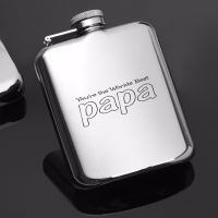 classics ( Pure hand-made )stainless steel hip flask , The Best Dad hip fask , special gift for DAD WITH FREE FUNNEL