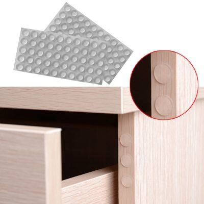 Door Stops Self-adhesive Silicone Pads Cabinet Bumpers Rubber Prevent Noisy Buffer Cushion Furniture Hardware