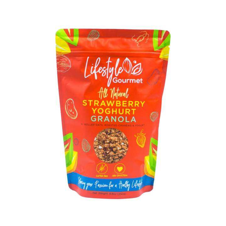 Lifestyle Gourmet Strawberry Yogurt Granola 250g Lazada PH