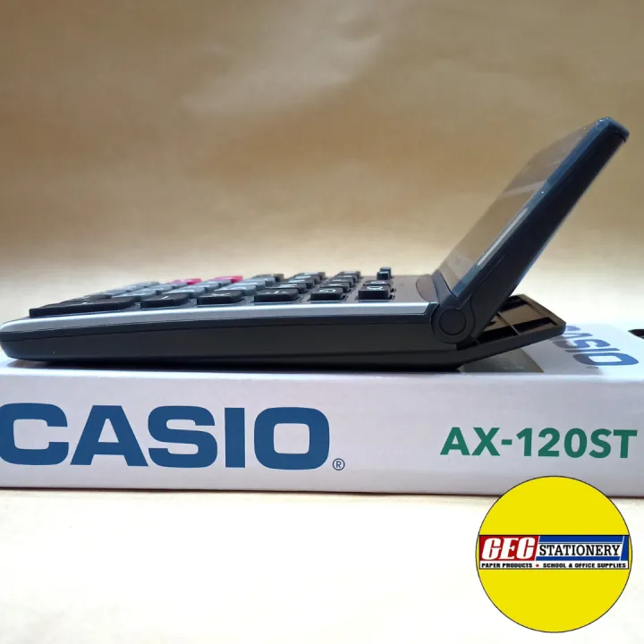 Calculator - CASIO AX-120ST | Tilt Display | GEC Stationery | Lazada PH