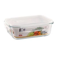 ✇✆❀ Glass Fresh-Keeping Box High Borosilicate Heat-Resistant Glass Lunch Box With Lid High Temperature Resistant Special Sealed Bowl