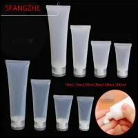 5FANGZHE 2PCS เครื่องมือแต่งหน้า ขนาดเดินทาง คอนเทนเนอร์บีบ ครีมหลอด ขวดรีฟิล โลชั่นบรรจุ ที่วางแชมพู