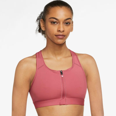 สปอร์ตบราซิปหน้า Nike Swoosh Women’s Medium-Support Padded Zip-Front Sports Bra(DD1206-622)