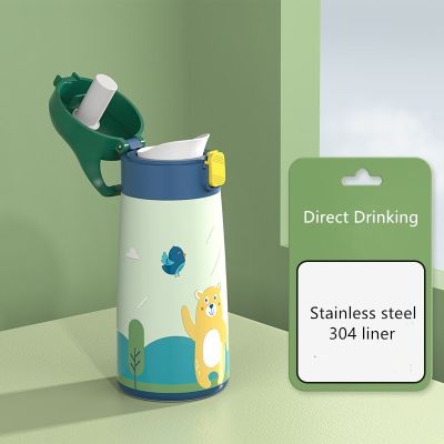 350Ml/500Ml High Quality Kids Thermos Mug Double Stainless Steel Cartoon Vacuum Flask Water Bottle Tumbler Children Cute ThermalTH