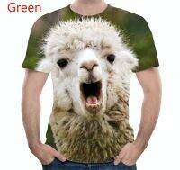 Fashion T-Shirt Men Women Sport Style 3D Printed Alpaca personality Hip Hop Unisex Blouse tees Tops