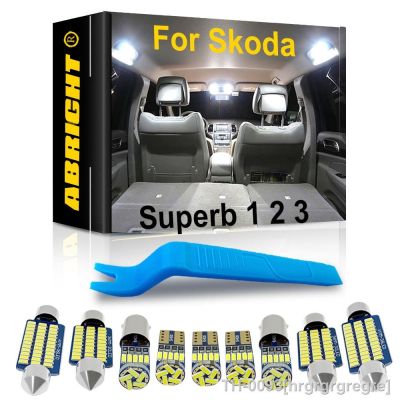 ✳℗ hrgrgrgregre Luz Interior do carro LEVOU Para Skoda 1 2 3 MK1 MK2 MK3 2001 2002 2008 2010 2012 2015 2018 2019 2020 2021 2022 Lâmpada