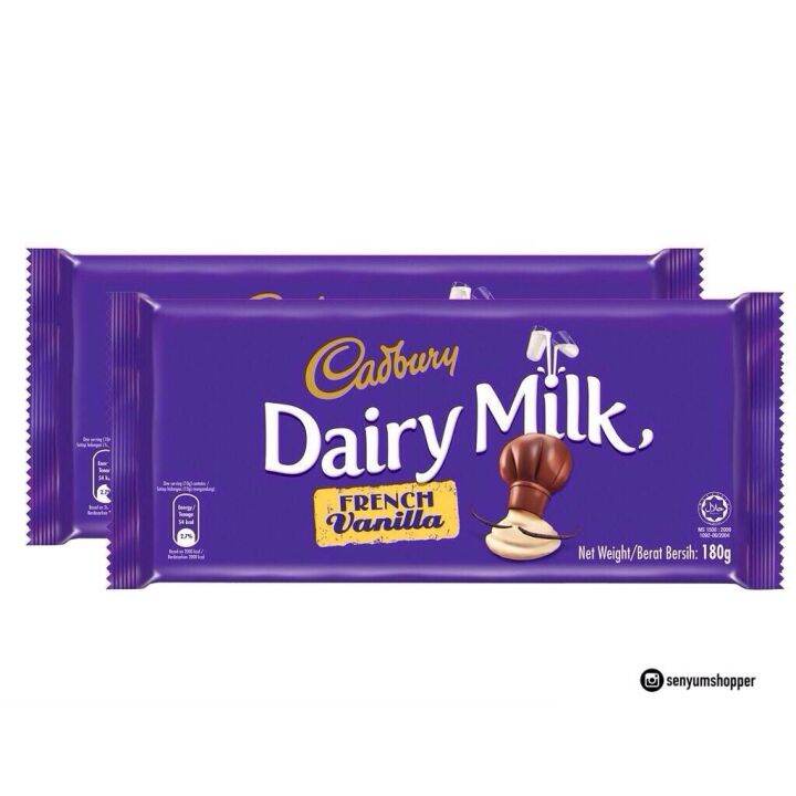 Cadbury Dairy Milk French Vanilla 180g | Lazada