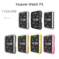 ☢♚ เคสนาฬิกาข้อมือประดับเพชรสําหรับ Huawei Watch Fit