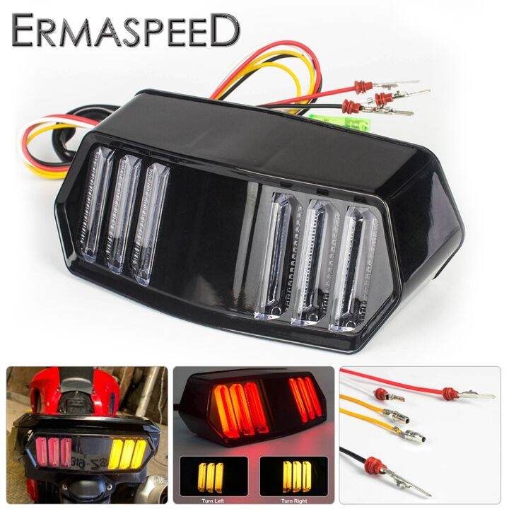 Brake Taillight Led Motorcycle Directional Indicators Flashing Stop