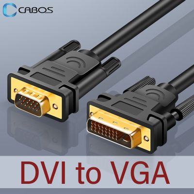 DVI 24 1 24 5 Pin Ke VGA Kabel Adaptor Pria KE Pria 1080P HD Dvi Ke Konverter Adaptor Vga untuk Proyektor Komputer TV PS3 PS4