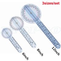 【✔In stock】 SGGG SHOP 3ชิ้น/เซ็ต Spinals Goniometer Protractors Userful หลายไม้บรรทัดมุม Goniometer ทางการแพทย์วัดกระดูกสันหลัง360องศา180องศา