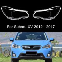 ฝาครอบไฟหน้ารถสำหรับ Subaru XV Crosstrek 2012-2017ฝาครอบโคมไฟไฟฉายคาดศีรษะกรอบเลนส์กระจกฝาครอบไฟ