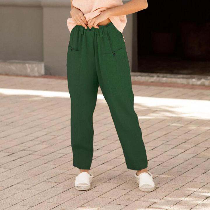 breathable-classic-button-big-pockets-casual-long-pants-buttons-fly-lady-slacks-mid-rise-female-clothing