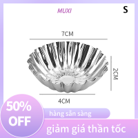 ?【HOT SALE】MUXI แม่พิมพ์ทาร์ตสแตนเลส5ชิ้นแม่พิมพ์พุดดิ้งคุกกี้คัพเค้กอุปกรณ์ทำขนมแบบไม่ติดอุปกรณ์อบถ้วยมัฟฟินอุปกรณ์สำหรับอบ