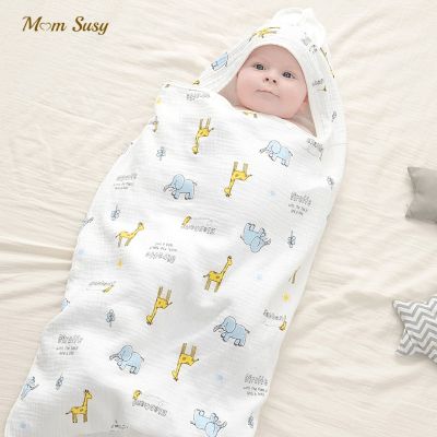 Newborn Baby Boy Girl Bathrobe Towel 100% Cotton Infant Toddler Child Cartoon Hooded Bathrobe Cloak Baby Blanket