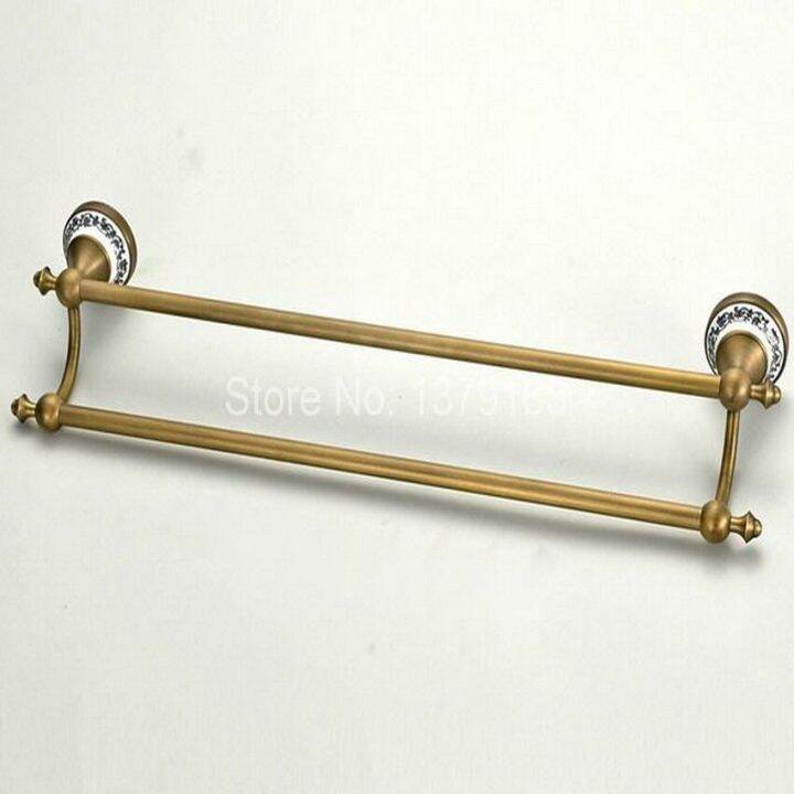 antique-brass-ceramic-base-bathroom-accessory-wall-mounted-double-towel-bar-towel-rail-rack-holder-bathroom-fitting-aba407