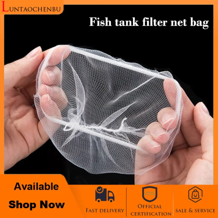 50Pcs Aquarium Fish tank filter material elastic filter mesh bag Filter