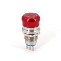 ❀∋▣ 19mm Stainless Steel 3-Pin SPDT Waterproof Emergency Stop Mini Mushroom Push Button Switch