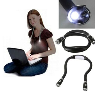 Creative Neck Cuddle Lamp LED Night Light Flexible 4 Modes LED Battery Powered Handsfree Reading Book  Light Lamp Ipad Laptop Night Lights