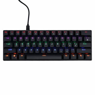 Mechanical Gaming Keyboard Computer Keyboard Gamer 61keys RGB PC Keypad Backlit Wired Keyboards For Laptop PC Games клавиатура