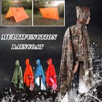 Hanyu Multifunction Travel Waterproof Poncho Outdoors Rain Coat Shelter Camping Mat Backpack Cover Women Men Raincoat