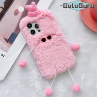 สำหรับ Samsung A11 A21 A21s A31 A51 A71 A10 A10s A20 A20s A30 A30s A50 A50s A70 A70s Furry Case, Cool แว่นตากันแดดหมวกมอนสเตอร์ Hairball มือฟุตของเล่นขนปุยปกหลังกรณี