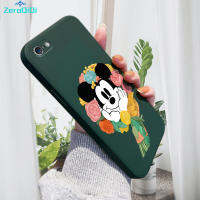 เคสโทรศัพท์ ZeroQiQi สำหรับ iPhone 5 iPhone 5S เคสมิกกี้เมาส์ลายการ์ตูนเคสโทรศัพท์ปลอกซิลิโคนของเหลวทรงสี่เหลี่ยมดั้งเดิมคลุมทั้งหมดเคสป้องกันทนแรงกระแทกกล้อง