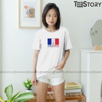 เสื้อยืดแฟชั่น แขนสั้น พิมพ์ลาย World Cup FRANCE PARIS แนวฝรั่งเศส สําหรับผู้ชาย และผู้หญิง โปรโมชั่นขายส่ง