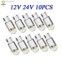 ☏☋❈ 10X New W5W LED Canbus T10 Car Lights COB Glass Interior Parts Bulbs 6000K White Auto License Plate Lamp Dome Read Light 12V 24V