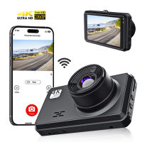 3นิ้ว Dash Cam สำหรับรถยนต์4พันกล้องด้านหน้าสำหรับยานพาหนะ WIFI ควบคุมรถ DVR บันทึกวิดีโอกล่องดำ Night Vision ที่จอดรถโมดูล