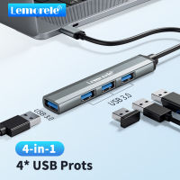 Lemorele USB C HUB 3.0 Type C 3.1 USB 4 พอร์ต Multi Splitter Adapter OTG สำหรับ Xiaomi Lenovo MacBook Pro 13 15 Air Pro PC คอมพิวเตอร์-bai shun xin trade