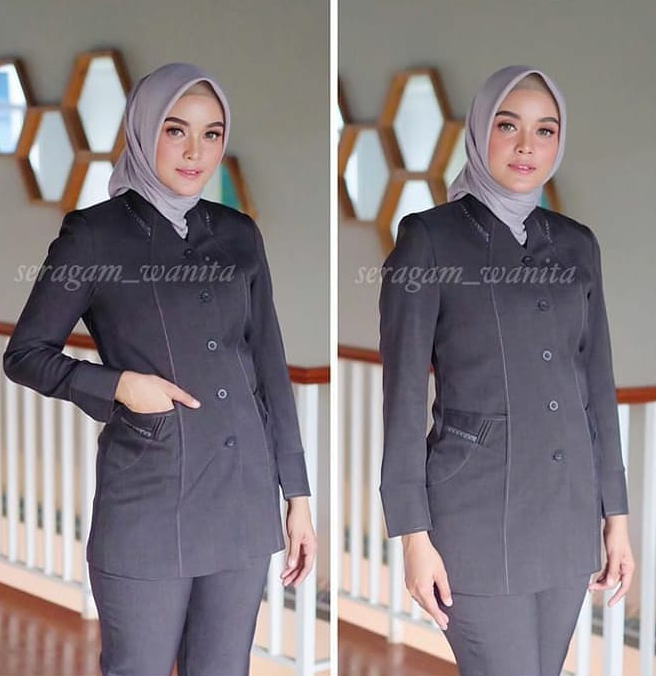 SERAGAM KERJA BLAZER WANITA-SERAGAM KANTOR WANITA-SERAGAM PEMDA WANITA ...