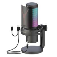 Yanmai GM7 USB Microphone RGB Microphone Gaming Mic Fit For Podcast Recording Studio Streaming Computer Mic