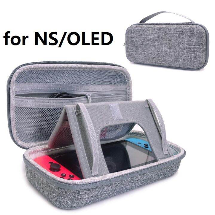 Nintendo Switch OLED Case- GRAY Protective Hard Portable Travel Carry ...