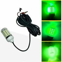 【▼Hot Sales▼】 huoyanping 15W เรือไฟสำหรับตกปลาตอนกลางคืนน้ำ108led สีเขียวแบบหยดน้ำลึกไฟใต้น้ำเพื่อดึงดูดปลา Led อุปกรณ์ตกปลา12V