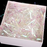 500g colourful raffia gift box filler sugar confetti crinkle paper transparent silk packaging supplies
