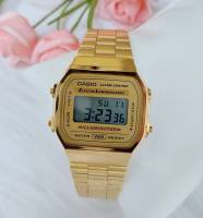 นาฬิกา Casio รุ่น A168WG-9W นาฬิกาเรือนทอง วินเทจดีไซน์ สุดฮิต ใส่ได้ทั้งชายและหญิง -ของแท้ 100% ประกันศูนย์ CMG 1 ปีเต็ม