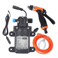 High Pressure Car Washing Machine Kit 12V Electric Pump Wash Sprayer 2 Modes Power Cable Hoses Portable Auto Washing Auto Device