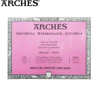 Arches Watercolour block ผิวเรียบ ขนาด 31X41 cm. หนา 300G (บรรจุ 20 แผ่น) #0177-189