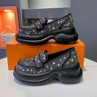 All over the sky star diamond Mary Jane shoes 2023 new large base platform for womens shoes small design shoes leisure single cone