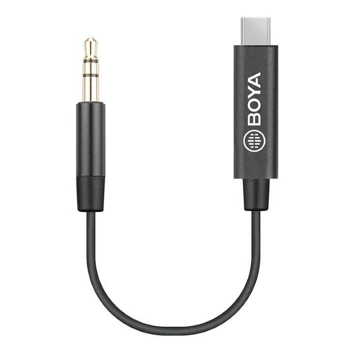 สายสำหรับต่อไมโครโฟน-boya-by-k2-adapter-cable-for-smartphone-type-c-สำหรับสมาร์ทโฟน-android-หรืออุปกรณ์ช่อง-usb-type-c