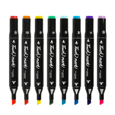 TOUCHMARK 10pcs 168 Color Optional Color Marker Art Student Paintbrush Designer Manuscript Pen Speed Dry Double-headed 1mm/6mm Paintbrush
