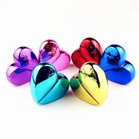 6 Colors 25ml Heart Shaped Glass Perfume Bottles Portable Spray Atomizer Refillable Cosmetics Bottle Small Sample Sub-Bottle