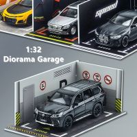 1:32 Diorama Garage DIECAST MODEL CAR Miniature METAL ALL FOR CAR PVC Parking Space Collection Display  Model Kit TRUCK TOY Die-Cast Vehicles