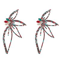 Sparkling Rhinestone Flower Drop Earrings Earrings for Women Dinner Party Wedding Fashion Jewelry